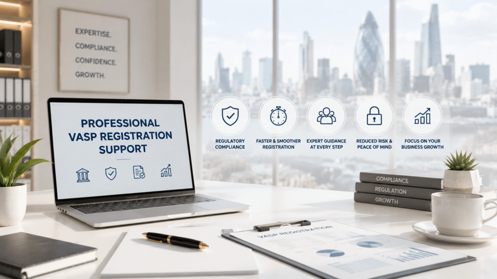 Benefits of Professional VASP Registration Support for UK crypto businesses